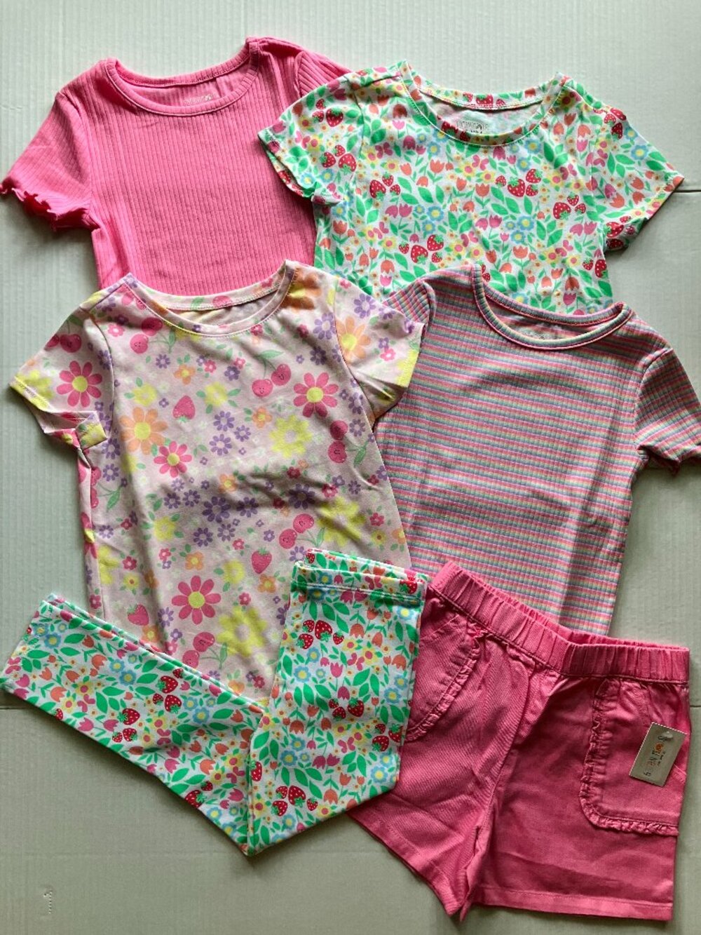 4T Garanimals Girls T-Shirts Shorts and Leggings